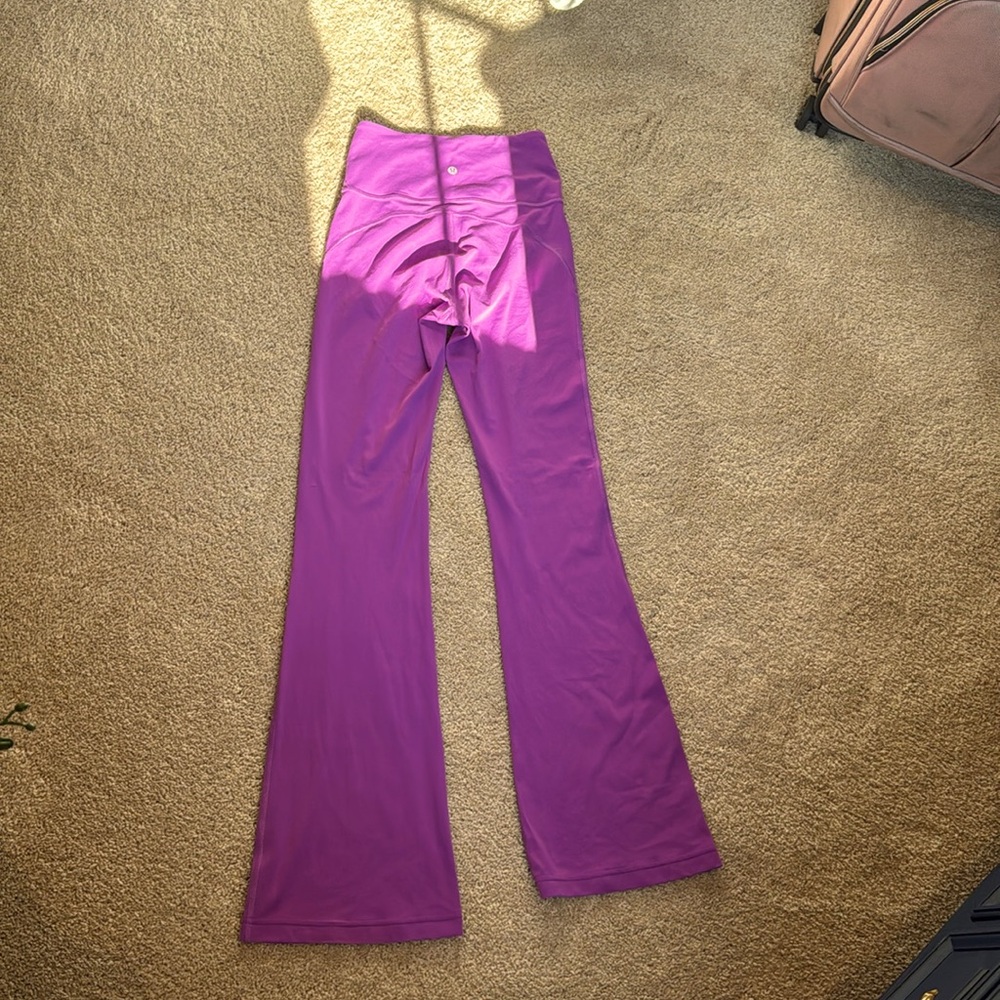 Purple flare, Lululemon leggings, size 4